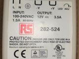 RS DR-4512 POWER SUPPLY
